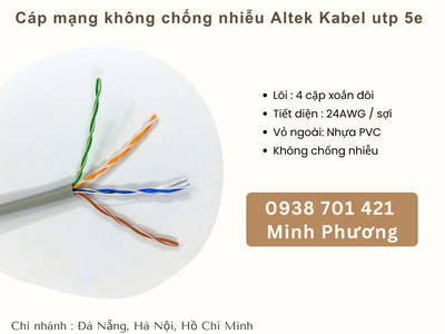 Cáp mạng không chống nhiễu Altek Kabel utp 5e Khánh Hòa   Bình Định   Gia Lai 2