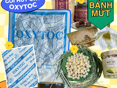 Bánh mứt để càng lâu càng mốc  Bí quyết bảo quản nằm ở việc loại bỏ oxy, dùng gói hút oxytoc 0
