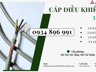 Dây Điều Khiển 3x0.75 Giao Ngay Cần Thơ, Long An, Bình Thuận 1