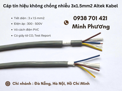 Cáp tín hiệu không chống nhiễu 3x1.5mm2 Altek Kabel chính hãng   giá tốt Đà Nẵng 3