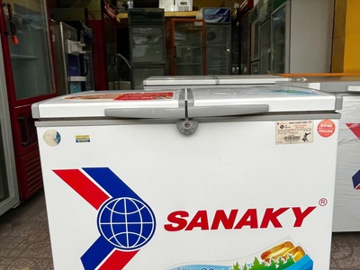 Thanh lý tủ đông hiệu sanaky   dung tích tổng 200 lít -2 ngăn mới 87 0