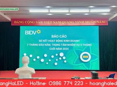 Hoàn Thiện Màn Hình LED Hội Trường P2   3840Hz Tại BIDV Thành Phố Bắc Giang 1