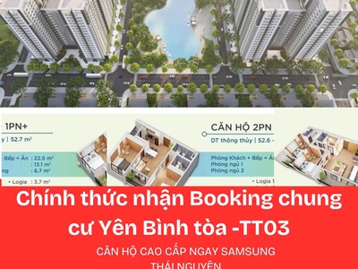 Chính thức nhận BOOKING tòa TT03   Yên Bình Complex 0