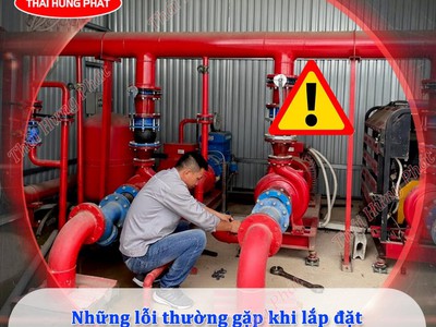 Những lỗi thường gặp khi lắp đặt đường ống hút máy bơm chữa cháy 0