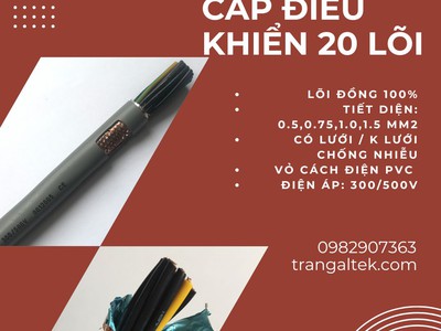 Cáp điều khiển 20 lõi Altek Kabel   chống nhiễu và không chống nhiễu 1