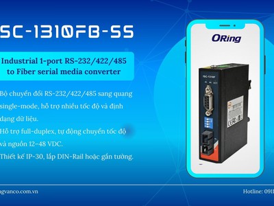  ISC-1310FB-SS   Bộ chuyển đổi Serial sang Quang công nghiệp 0