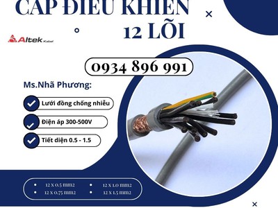 Cáp Điều Khiển 12x1.5 Giao Ngay Khánh Hòa, Gia Lai, Bình Định 0