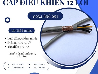 Cáp Điều Khiển 12x1.5 Giao Ngay Khánh Hòa, Gia Lai, Bình Định 1