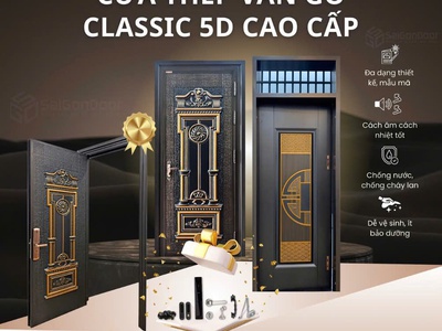 Cửa thép vân gỗ 0