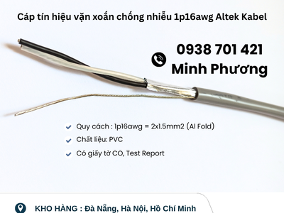 Cáp tín hiệu vặn xoắn chống nhiễu 1p16awg Altek Kabel giao ngay - Đà Nẵng, Huế 3