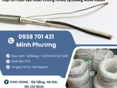 Cáp tín hiệu vặn xoắn chống nhiễu 1p16awg Altek Kabel giao ngay - Đà Nẵng, Huế 0