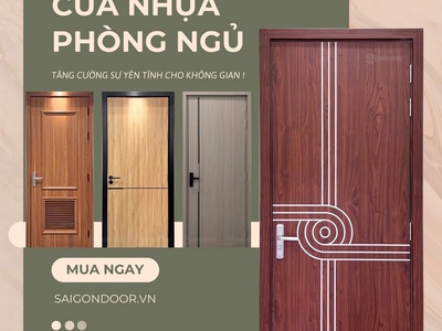 Cửa nhựa phòng ngủ: Bí quyết  thắp lửa  không gian riêng tư và những lựa chọn êm ái nhất 1