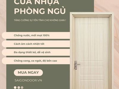 Cửa nhựa phòng ngủ: Bí quyết  thắp lửa  không gian riêng tư và những lựa chọn êm ái nhất 0