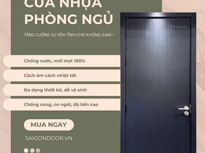 Cửa nhựa phòng ngủ: Bí quyết  thắp lửa  không gian riêng tư và những lựa chọn êm ái nhất 3
