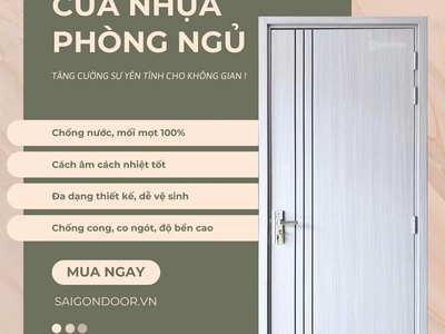 Cửa nhựa phòng ngủ: Bí quyết  thắp lửa  không gian riêng tư và những lựa chọn êm ái nhất 4