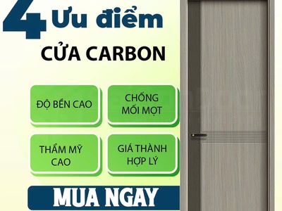 Cửa gỗ Carbon: Bước đột phá công nghệ mới cho không gian sống hiện đại và bền bỉ 3