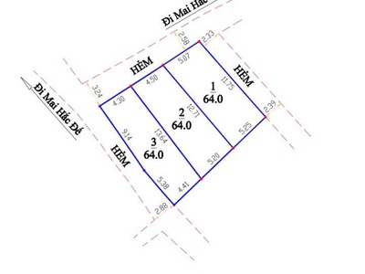 Bán 3 lô đất hẻm ô tô đường mai hắc đế phường 6 đà lạt giá 3.6 tỷ 3