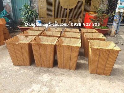 Khay vuông trưng trái cây mây nhựa 0