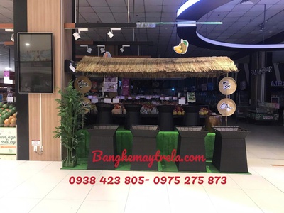 Khay vuông trưng trái cây mây nhựa 3