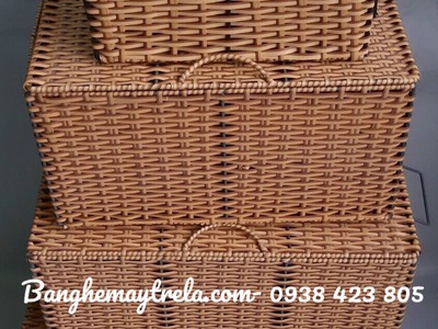 Giỏ mây nhựa để đồ giá rẻ 2