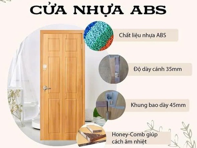 Cửa Nhựa ABS Hàn Quốc   Nhẹ Nhàng Mà Đẹp Lắp Là Thích 1