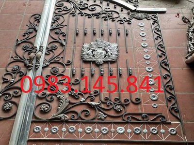 Cổng inox sắt mỹ thuật chuẩn đẹp, chất lượng 2