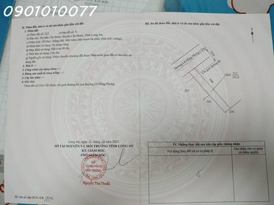 Siêu phẩm đất mặt tiền đường lê hồng phong, cần đước, long an, dt 194 m2, giá 2,8 tỷ 0
