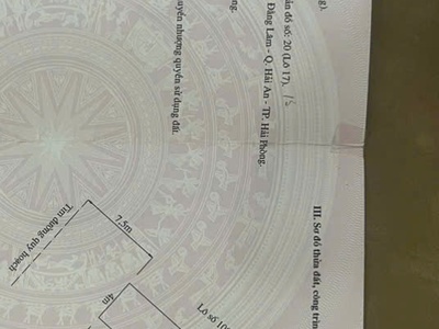 Cần bán 2 lô đất liền kề mặt đường bến láng   gần tdc lô 17 lê hồng phong , hải phòng  bìa hồng 1