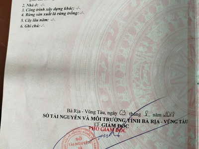 Bán đất thổ cư mặt tiền kinh doanh    đường 31, xã nghĩa thành huyện châu đức cũ  tp hcm 1