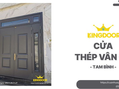 Cửa Thép Vân Gỗ tại Tam Bình   Sang Trọng, Bền Bỉ   Giá Tốt 0