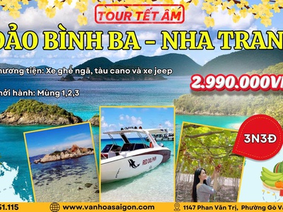 Tour đảo Bình Ba - Nha Trang 3N3Đ - SGC Tourist 3
