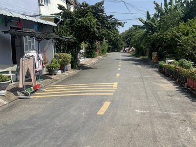 Bán đất mặt tiền đường nhựa 12m ngang 5x18m giá 5 tỷ đường đông thạnh 7-3 2