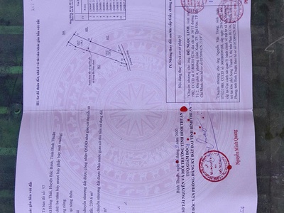 Bán 377,7m2 đất mặt đường bê tông xã hồng thái, huyện bắc bình, bình thuận 0