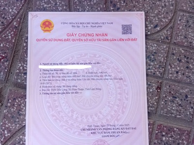 Bán 548m2 đất mặt đường hàm phú - thuận minh, thôn dốc lăng, xã hàm thuận, lâm đồng 2