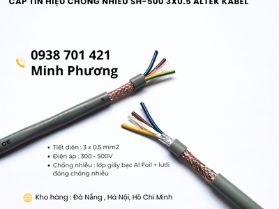 Cáp tín hiệu chống nhiễu SH-500 3x0.5 sẵn kho Đà Nẵng, Hà Nội, Hồ Chí Minh 3