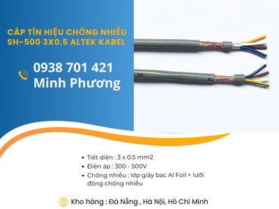 Cáp tín hiệu chống nhiễu SH-500 3x0.5 sẵn kho Đà Nẵng, Hà Nội, Hồ Chí Minh 2