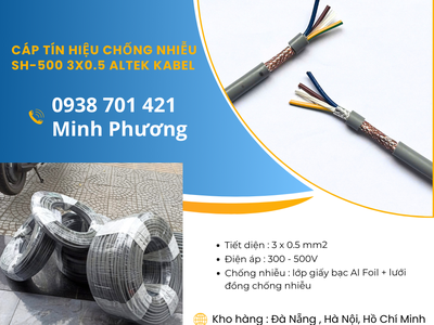 Cáp tín hiệu chống nhiễu SH-500 3x0.5 sẵn kho Đà Nẵng, Hà Nội, Hồ Chí Minh 0