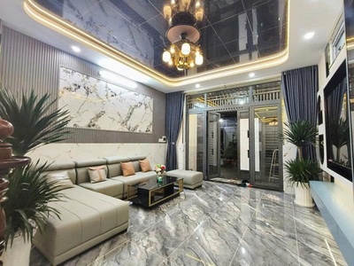 Bán nhà mới ở ngay hẻm 6m bùi quang là, gần phan huy ích, 5,2x12m, 4 t - 5pn, 8,9 tỷ. 1