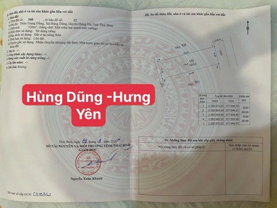 Bán lô đất giá tốt   mặt tiền rộng   hưng hà, thái bình 0