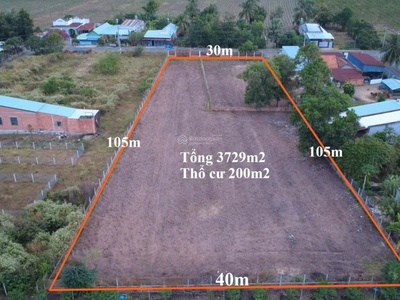 Chính chủ bán 3720m2 đất view núi bà đen - nở hậu vượng khí tài lộc - tp. tây ninh 1