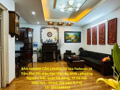 Hot hot căn hộ view đẹp- giá tốt cần bán nhanh căn chung cư tại quận hà đông, tp hà nội 0