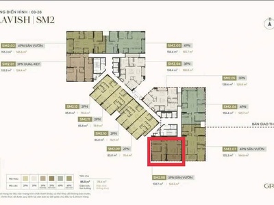 Giảm 2tỷ căn 3pn sân vườn vip nhất tòa sm2, chỉ hơn 80tr/m2 vô địch về giá, htls 24t 0