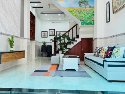 Bán gấp nhà thạnh xuân 24 quận 12 chỉ 5,6 tỷ tới 52m2, 4 tầng, hẻm 7mgaan khu dân cư vạn xuân 1