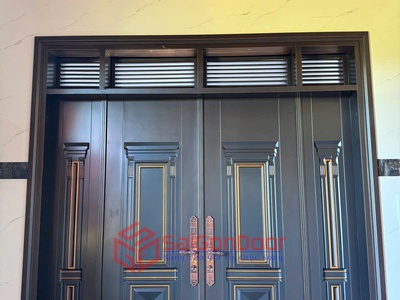 Cửa Thép Vân Gỗ   Đẹp Sang Ai Nhìn Cũng Mê 0