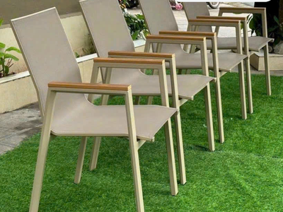 Ghế lưới sân vườn có tay vịn CC2027A tại HCM 1