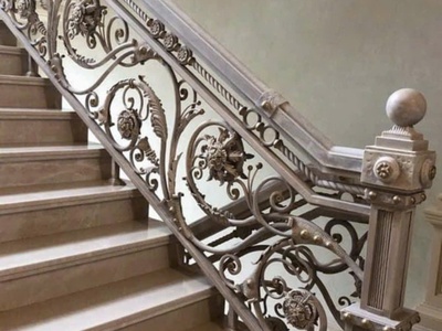 Nâng tầm kiến trúc với cầu thang inox sắt mỹ thuật cao cấp 2