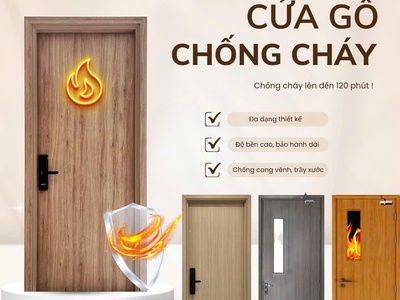 Cửa gỗ chống cháy 0