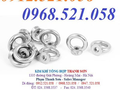 Cung cấp đai ốc móc cẩu âm ren trong Inox hà nội 0912521058 SƠN Mr có bu long mắt cẩu âm mạ kẽm M20 0