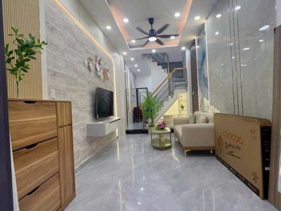 Bán nhà hẻm lạc long quân, phường 8, tân bình  3,7 12  4 tầng mới 0