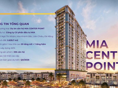 Căn góc 2PN tầng 5 giá 2.927 tỷ view thoáng- Mia Center Point 0